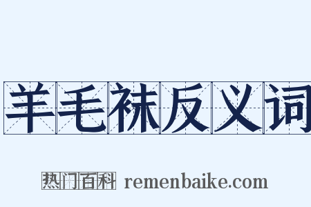 羊毛袜反义词是什么意思的图片